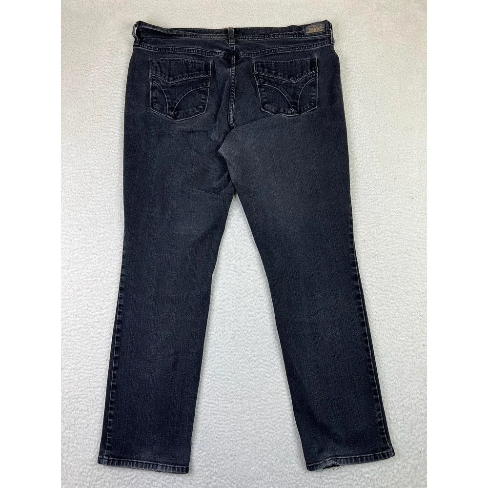 Levis‎ 505 Jeans Mens 36x30 Black Straight Leg Denim Stretch Classic 5 Pocket